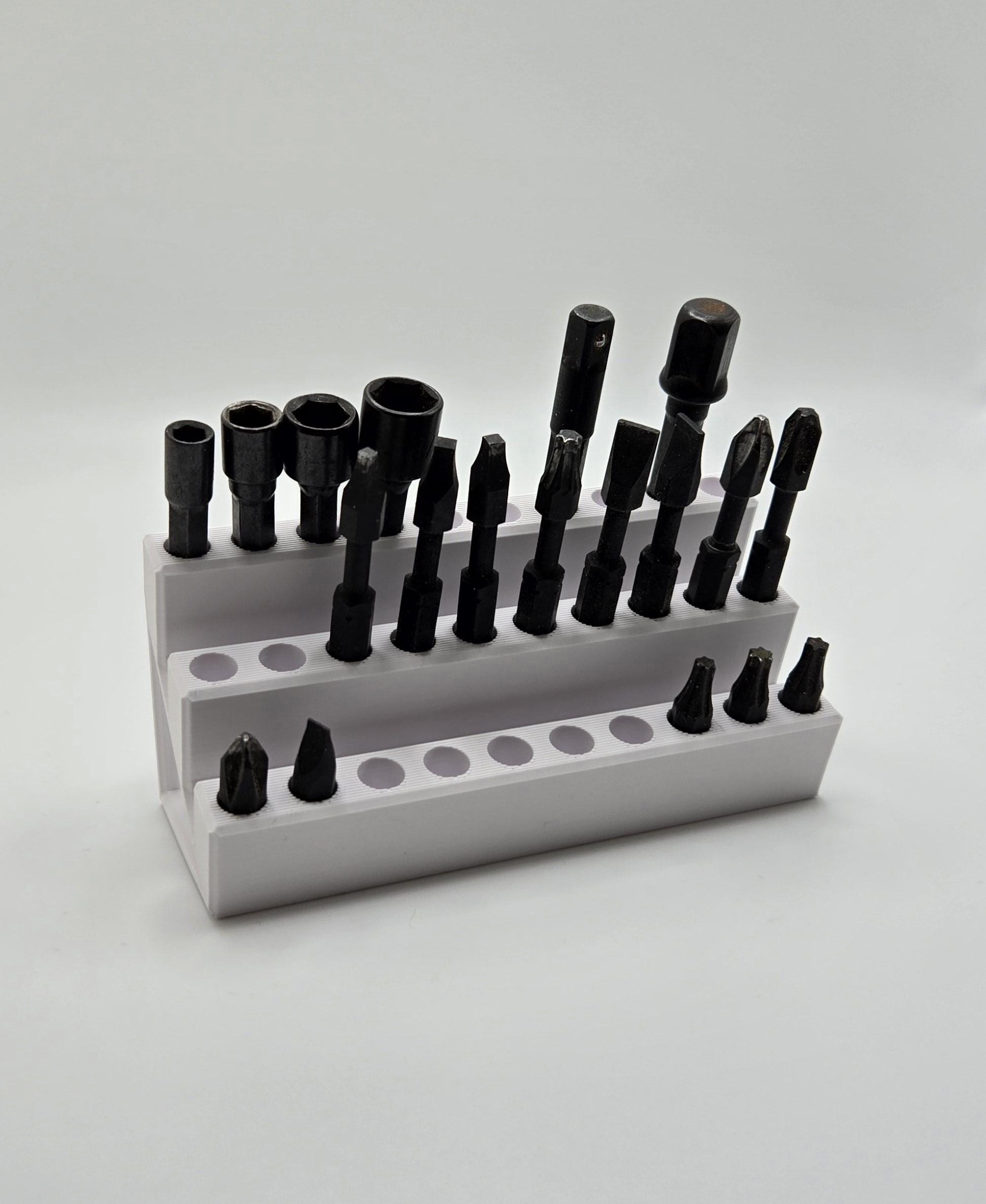 IKEA SKADIS Pegboard 1/4” Driver Bit Holder for 30 Bits
