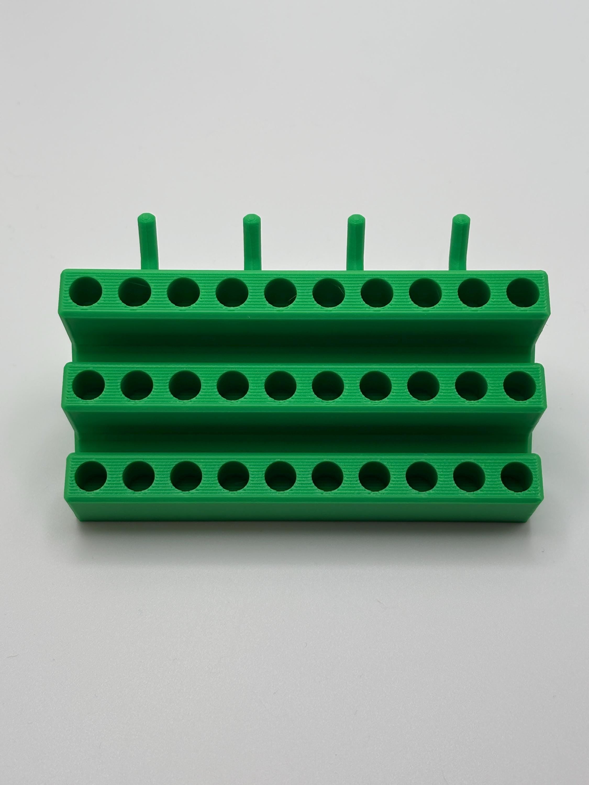 Pegboard 1/4" Driver Bit Holder for 30 Bits