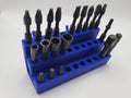 Pegboard 1/4" Driver Bit Holder for 30 Bits