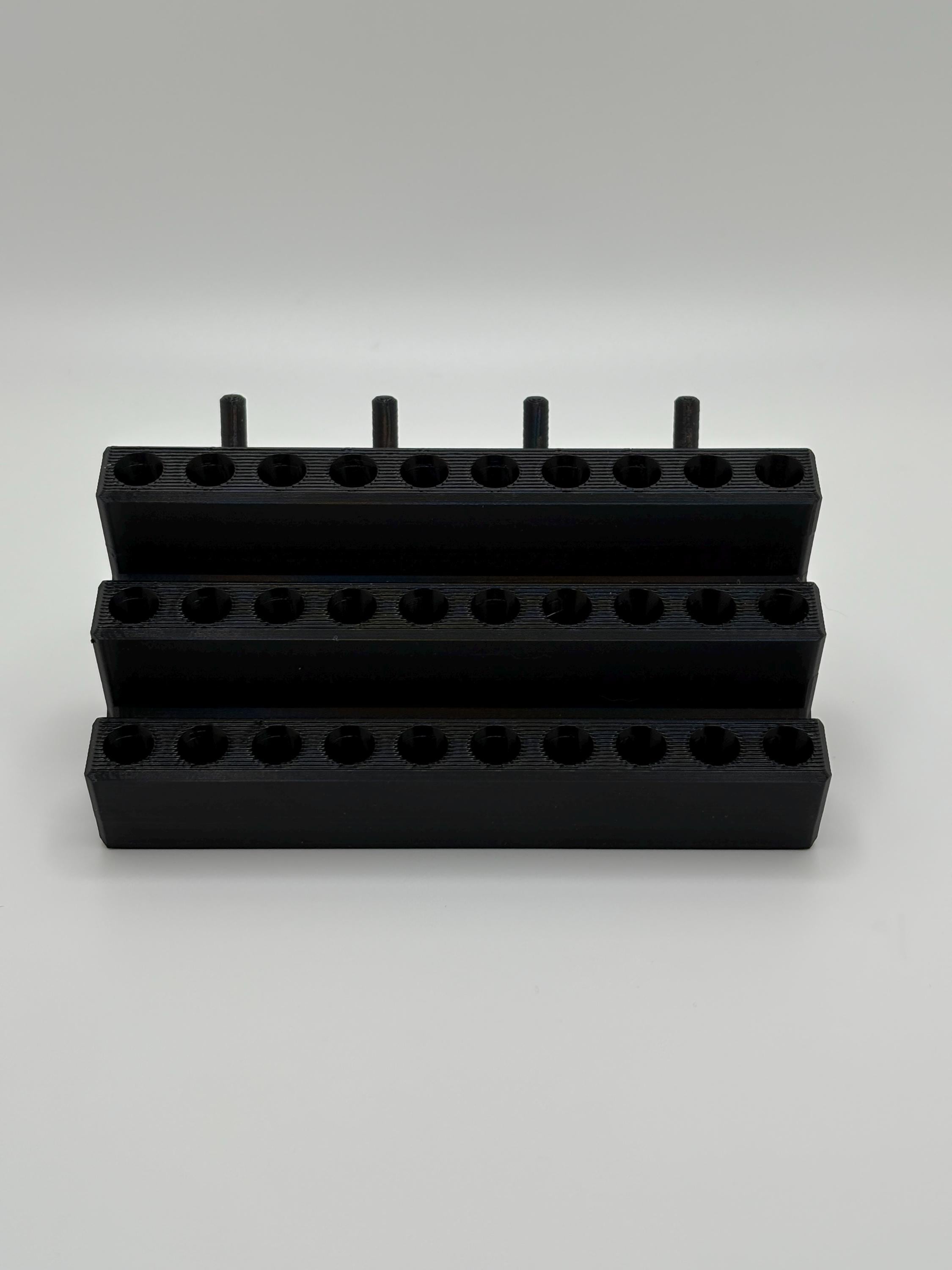 Pegboard 1/4" Driver Bit Holder for 30 Bits