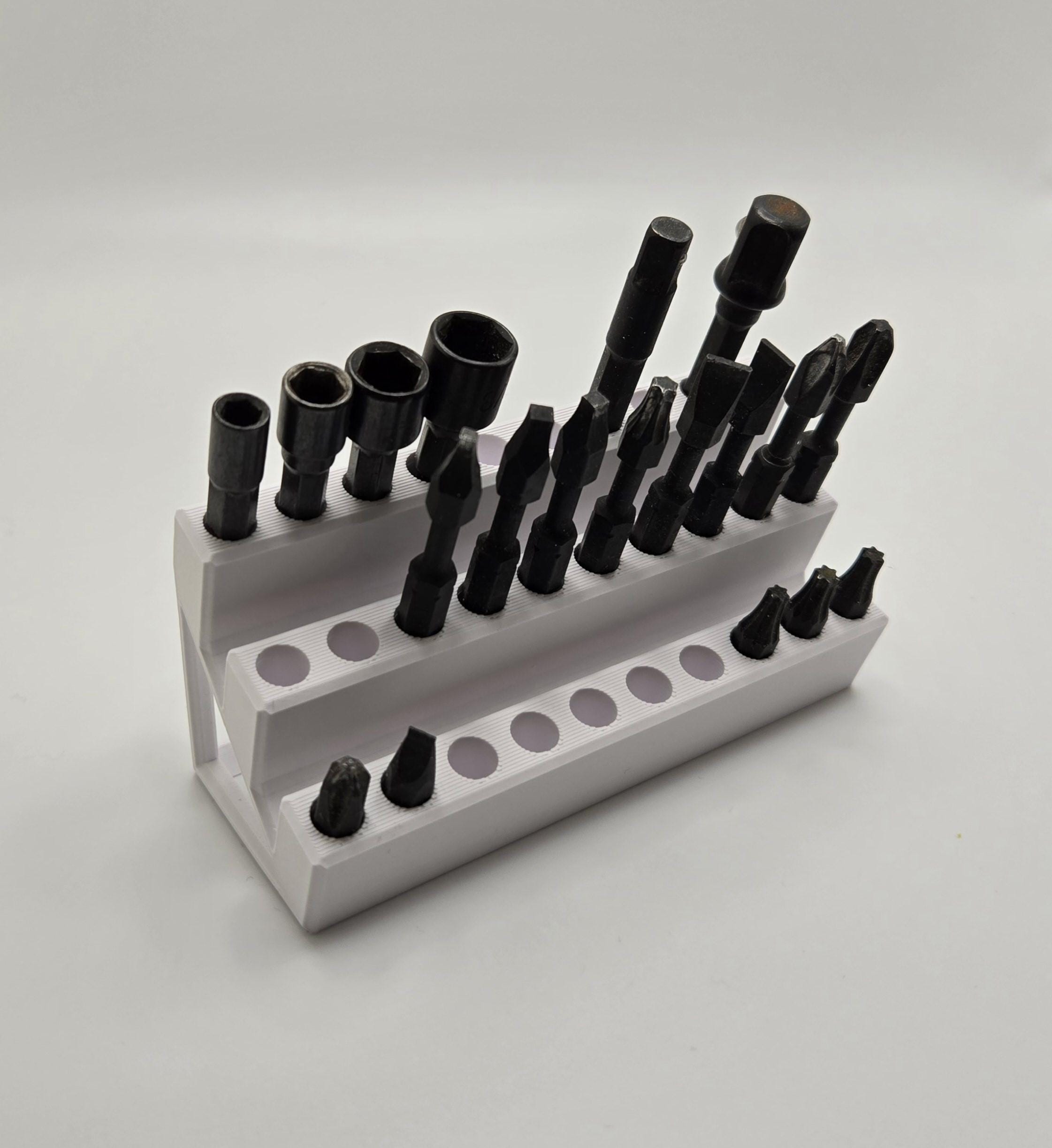 IKEA SKADIS Pegboard 1/4” Driver Bit Holder for 30 Bits