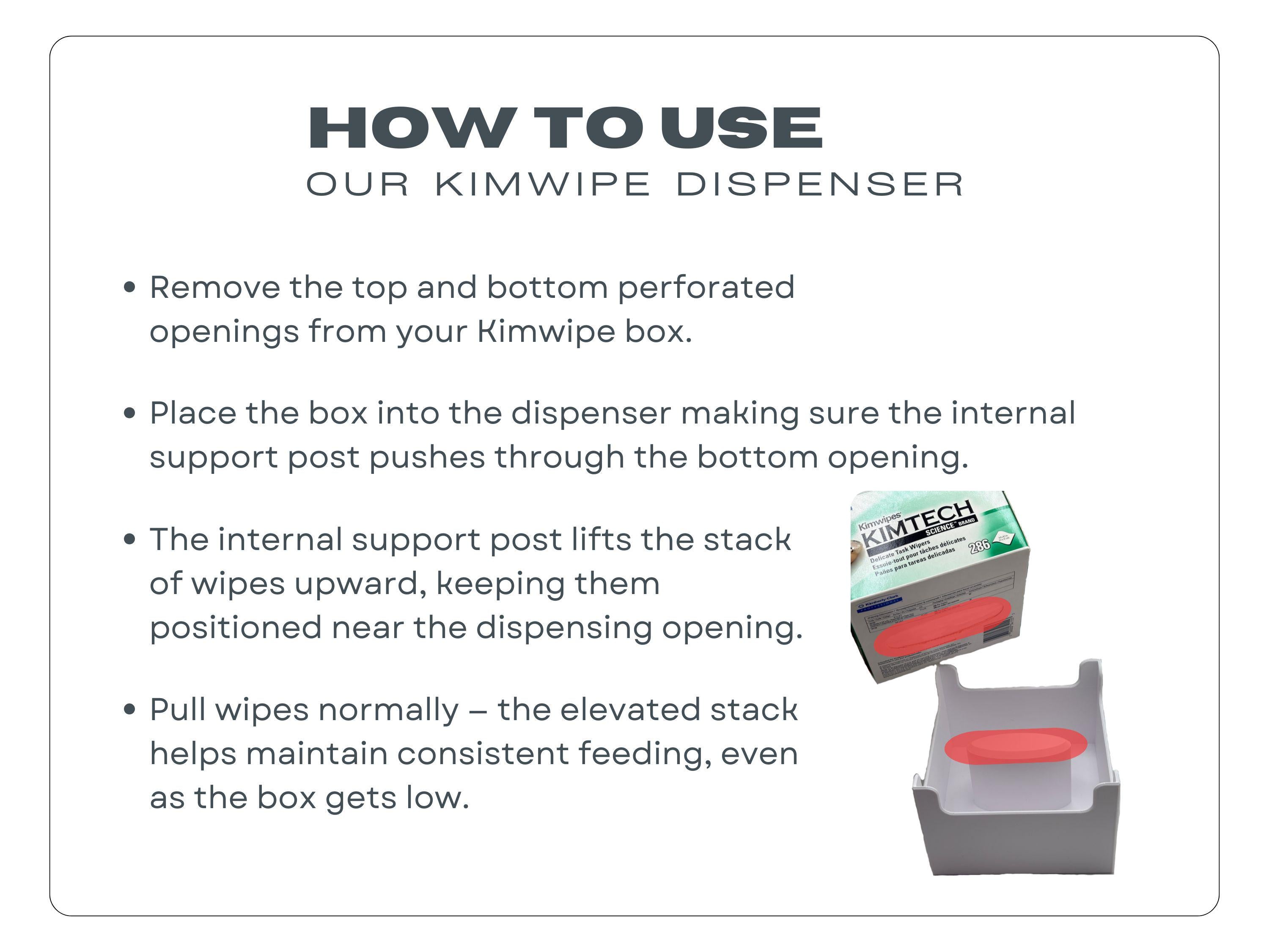 Kimwipe Dispenser – Reliable Dispense Design