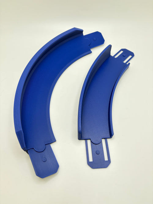Combo Track Pack – 6 Piece 45 & 90 Degree Curve Set -  Compatible with Hot Wheels