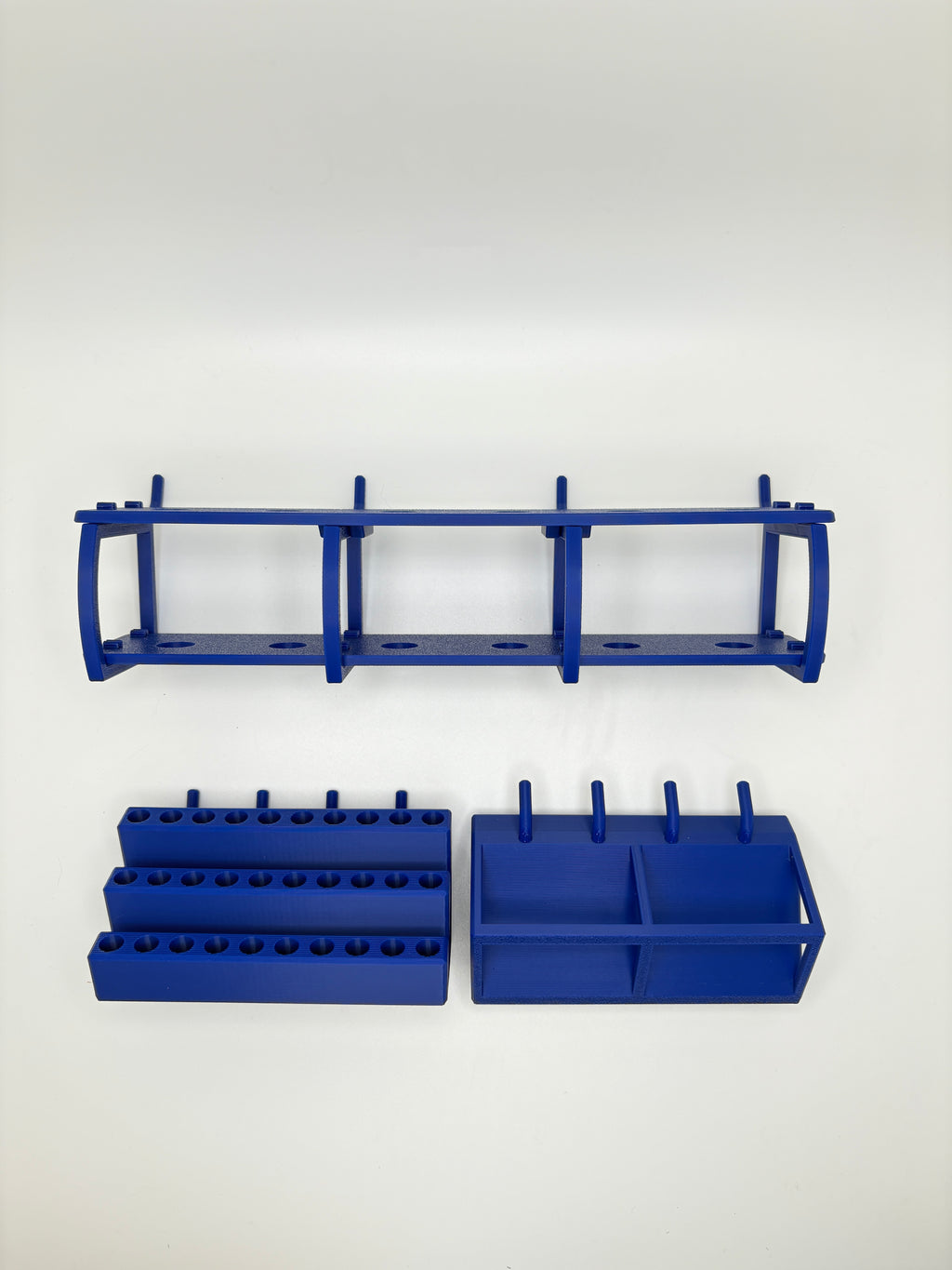 Combo Pegboard Holder Pack - 3 Piece Bit Holders & Screwdriver Holder Set