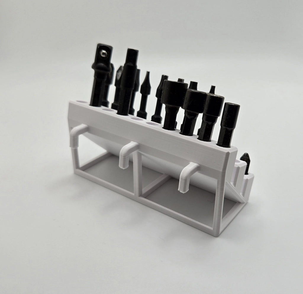 IKEA SKADIS Pegboard 1/4” Driver Bit Holder for 30 Bits