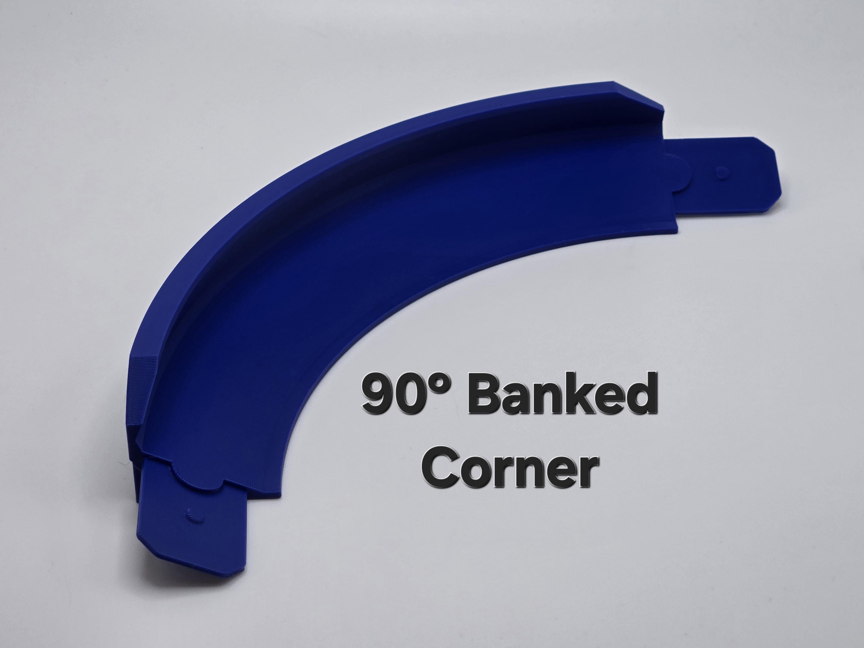 Hot Wheels Track Compatible 90 Degree Banked Curve