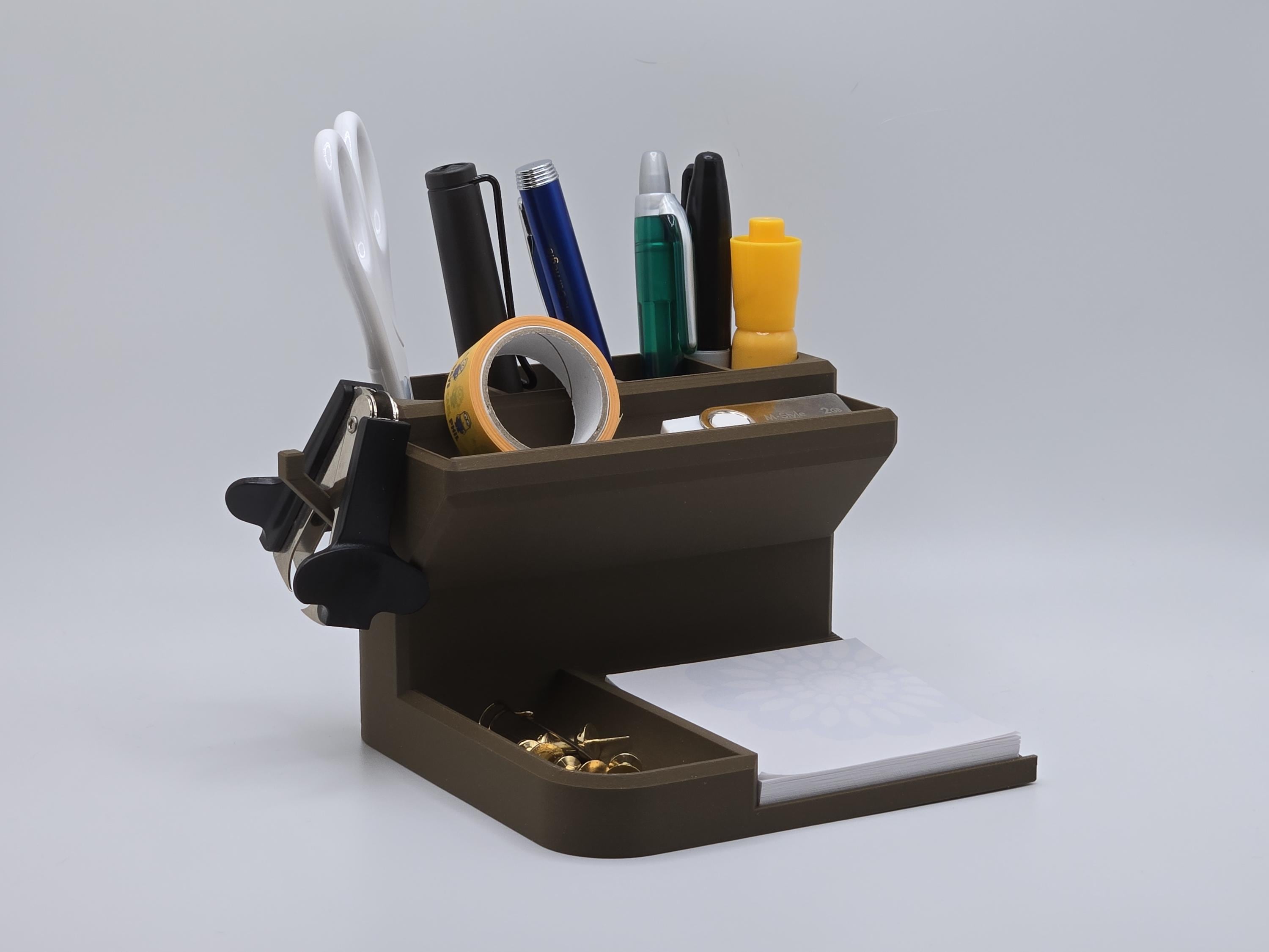Office Supply Holder for Desktop -  Storage Organizer Minimalist Simple Design