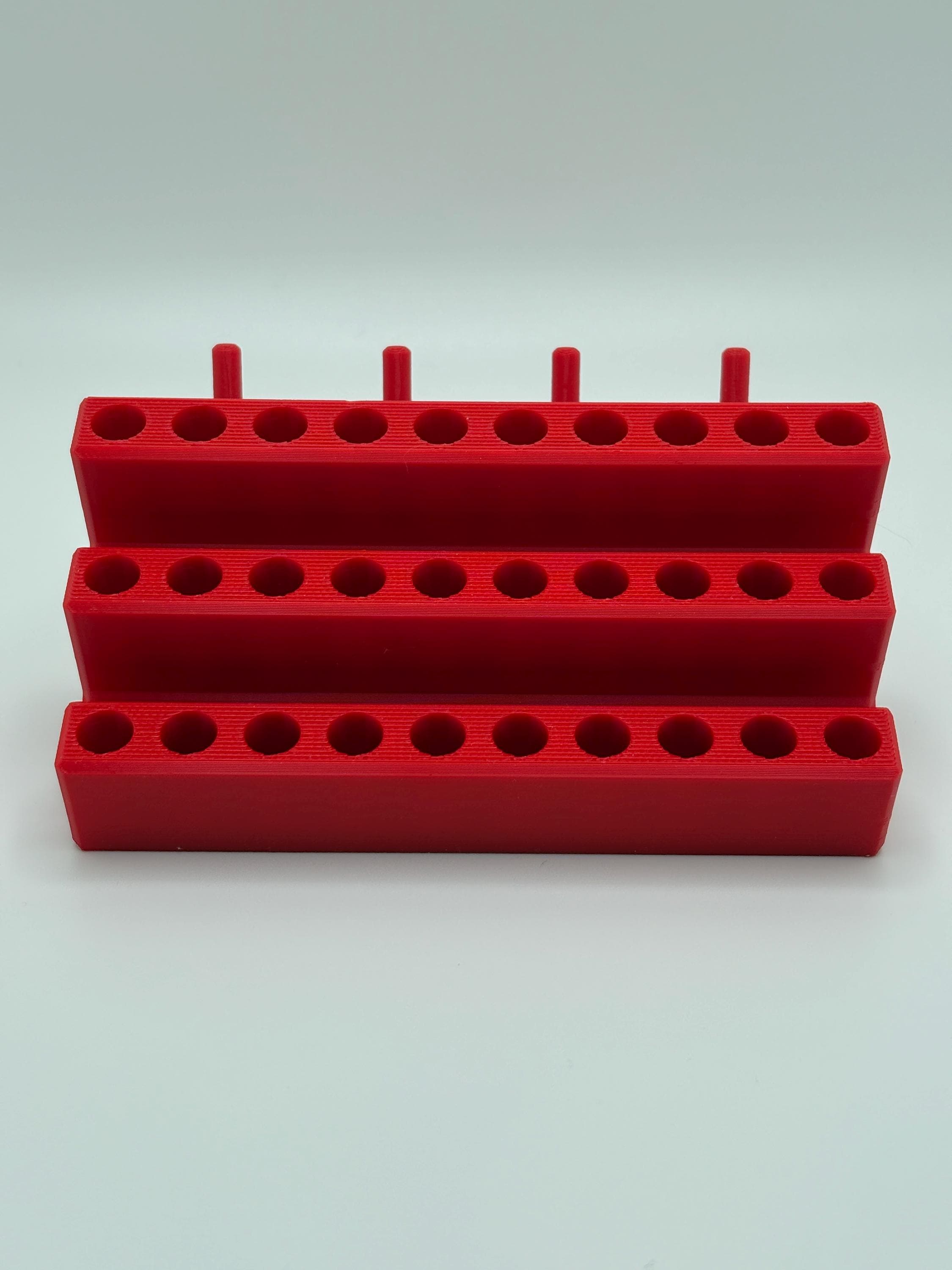Pegboard 1/4" Driver Bit Holder for 30 Bits