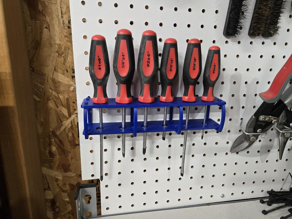 Pegboard Screwdriver Holder