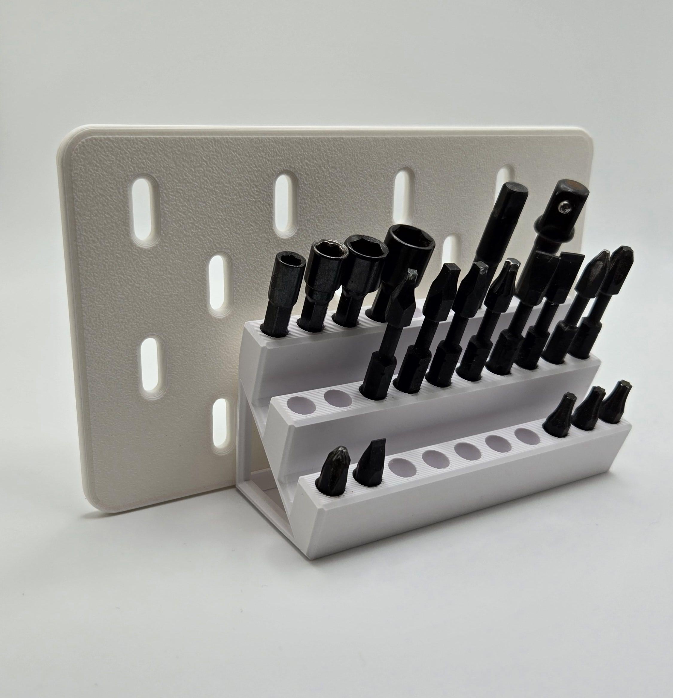 IKEA SKADIS Pegboard 1/4” Driver Bit Holder for 30 Bits