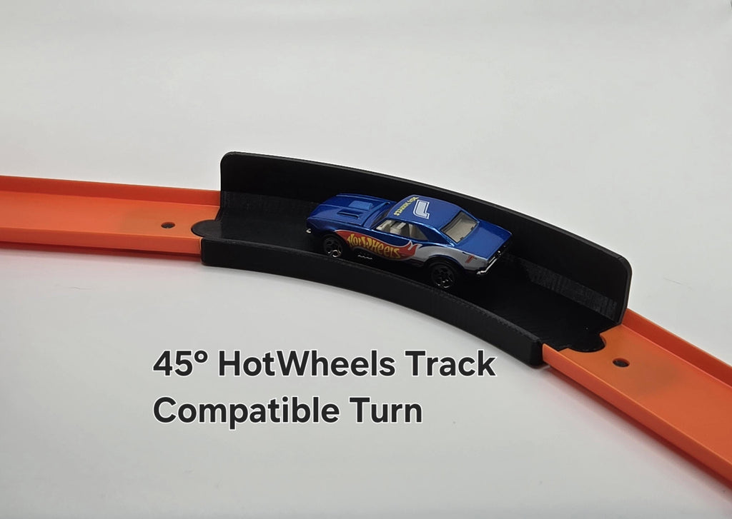 Hot Wheels Track Compatible 45 Degree Curve